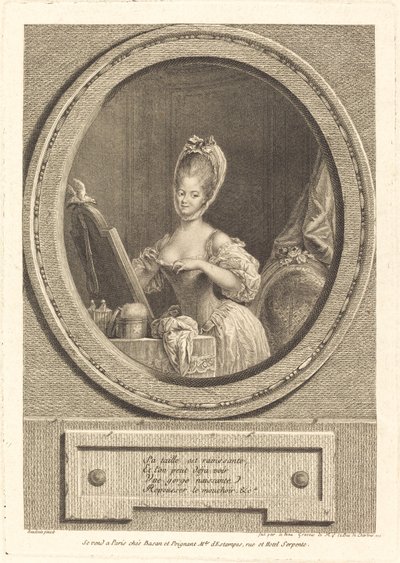 Su talla es encantadora de Pierre Adrien Le Beau after Pierre Antoine Baudouin