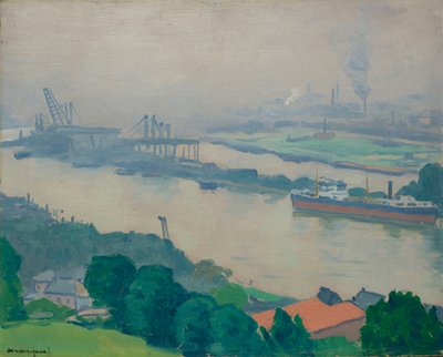 El Sena en Croisset cerca de Rouen, 1927 de Albert Marquet