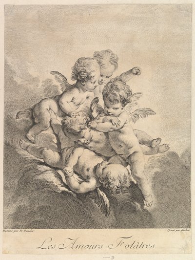 Niños jugando, 1750 de Pierre Alexandre Aveline