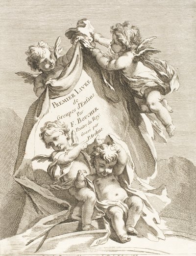Frontispicio, 1727-60 de Pierre Alexandre Aveline