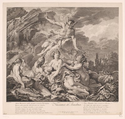 Nacimiento de Baco Naissance de Bacchus (título sobre objeto) de Pierre Alexandre Aveline