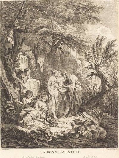 La Buena Aventura, 1738 de Pierre Alexandre Aveline
