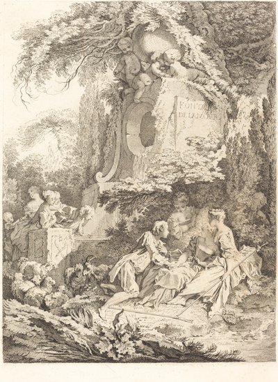 La Fuente del Amor, 1738 de Pierre Alexandre Aveline