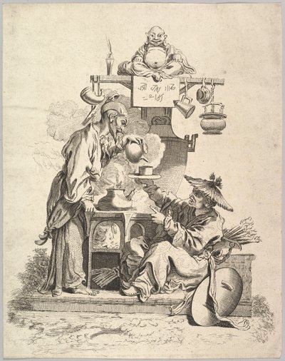 El incendio, ca. 1740 de Pierre Alexandre Aveline
