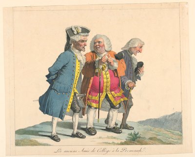 Amigos de la universidad de paseo de Pierre Alexandre Wille