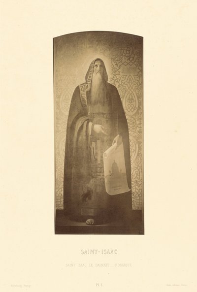 San Isaac el Dálmata, mosaico de Pierre Ambrose Richebourg