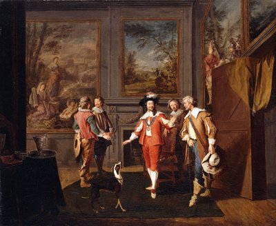 La fuga del rey de Hampton Court en noviembre de 1647 de Pierre Angelis or Angillis