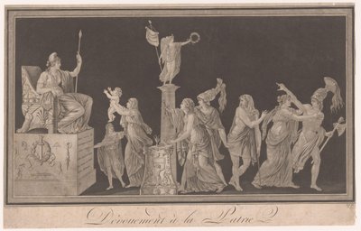 Alegoría de la Devoción a Francia Dévouement à la Patrie (título sobre objeto) de Pierre Antoine Demachy