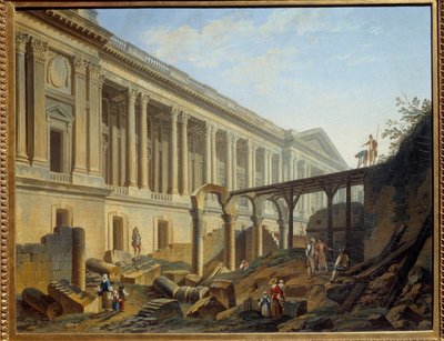 Despeje de la Columnata del Louvre de Pierre Antoine Demachy