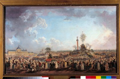 Fiesta del Ser Supremo en el Campo de Marte (20 prairial año 2 o 8 de junio de 1794), pintura de Pierre De Machy (1723-1807) de Pierre Antoine Demachy