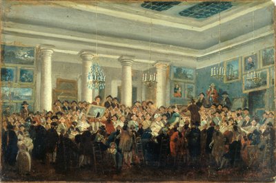 Venta pública de pinturas, c. 1785 de Pierre Antoine Demachy
