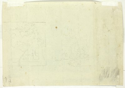 Dos bocetos de un parque de Pierre Antoine Mongin