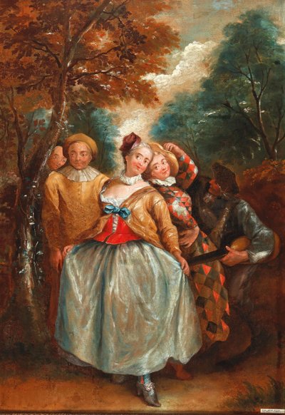 Una escena de Commedia dell