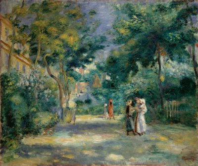 Un jardín en Montmartre de Pierre Auguste Renoir
