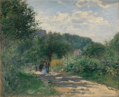 Un camino en Louveciennes, ca. 1870 de Pierre Auguste Renoir