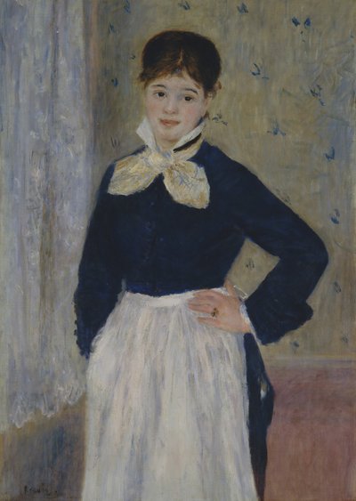 Una camarera en el restaurante Duvals de Pierre Auguste Renoir