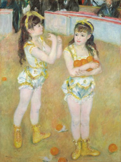 Acróbatas en el Circo Fernando (Francisca y Angelina Wartenberg) de Pierre Auguste Renoir