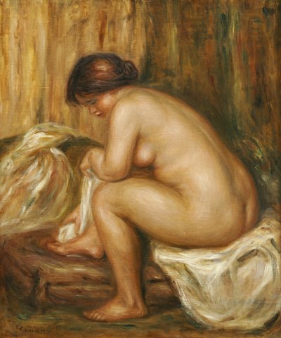 Después del baño, c.1900 de Pierre Auguste Renoir
