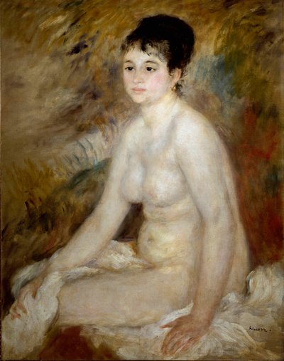 Después del baño (detalle) de Pierre Auguste Renoir