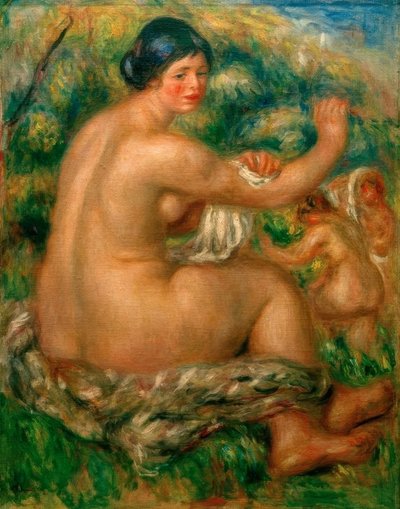 Después del baño de Pierre Auguste Renoir