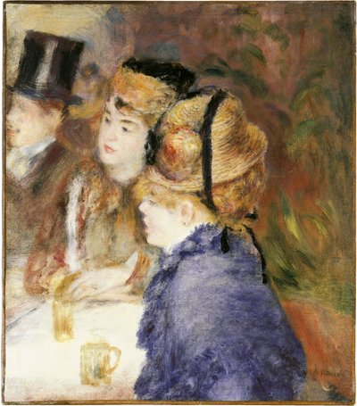 En el café de Pierre Auguste Renoir