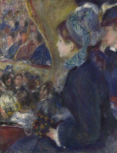 En el teatro La Première Sortie de Pierre Auguste Renoir