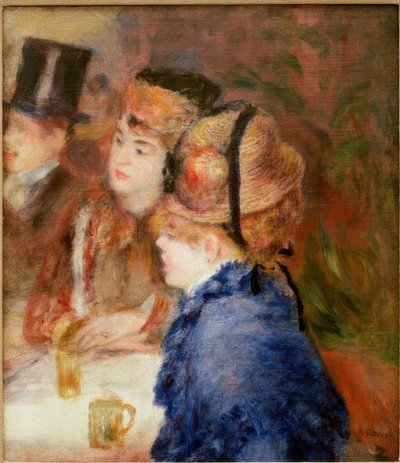 En el café. Las bebedoras de Pierre Auguste Renoir
