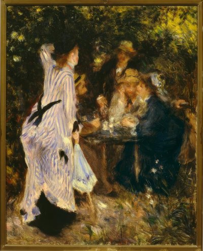 En el jardín (Bajo la pérgola, Moulin de la Galette) de Pierre Auguste Renoir