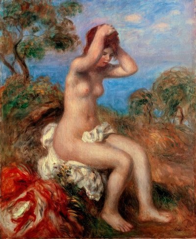 Niña bañándose de Pierre Auguste Renoir