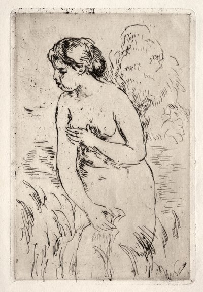 Bañista de pie hasta las rodillas de Pierre Auguste Renoir