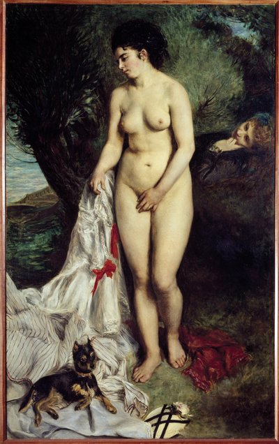 Bañista con grifo de Pierre Auguste Renoir