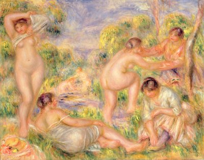Grupo de baño de Pierre Auguste Renoir