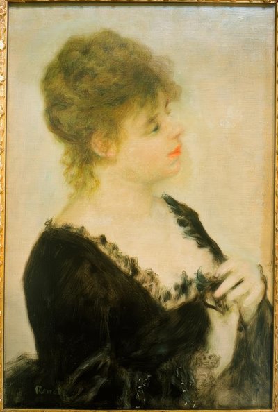 Retrato de una joven de Pierre Auguste Renoir