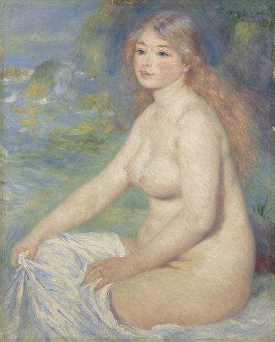 Bañista rubia, 1881 de Pierre Auguste Renoir