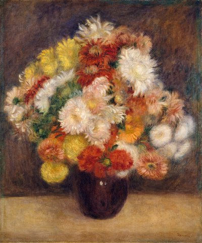 Ramo de crisantemos de Pierre Auguste Renoir