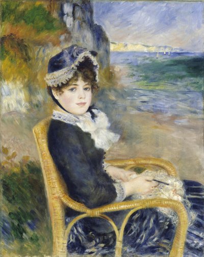 A la orilla del mar, 1883 de Pierre Auguste Renoir