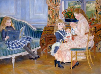 La tarde de los niños en Wargemont, 1884 de Pierre Auguste Renoir