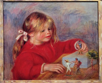 Claude Renoir jugando de Pierre Auguste Renoir