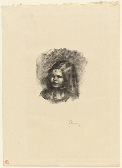 Claude Renoir, girado a la izquierda de Pierre Auguste Renoir