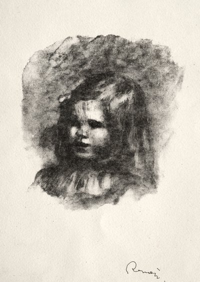 Claude Renoir, girado a la izquierda de Pierre Auguste Renoir