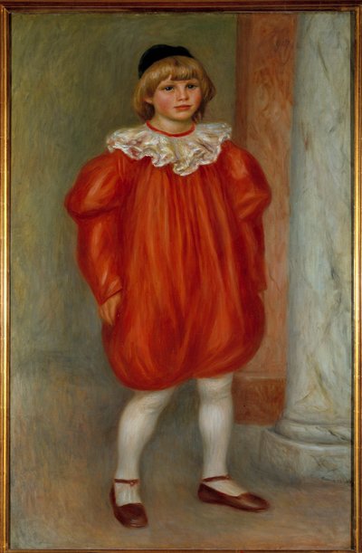 Claude Renoir en disfraz de payaso de Pierre Auguste Renoir