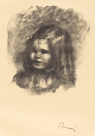 Claude Renoir, girado a la izquierda de Pierre Auguste Renoir