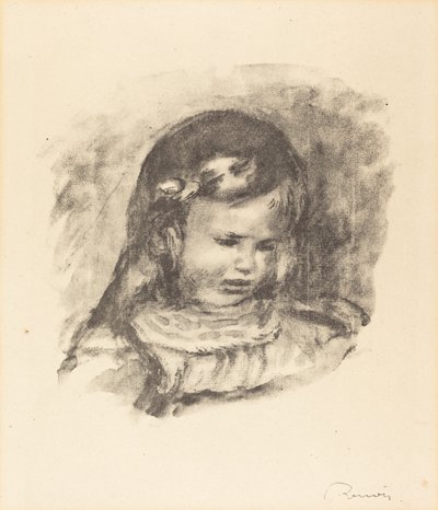 Claude Renoir, con la Cabeza Baja de Pierre Auguste Renoir