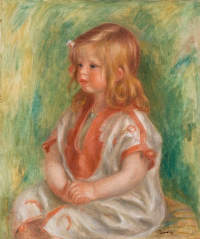 Claude con camisa árabe de Pierre Auguste Renoir
