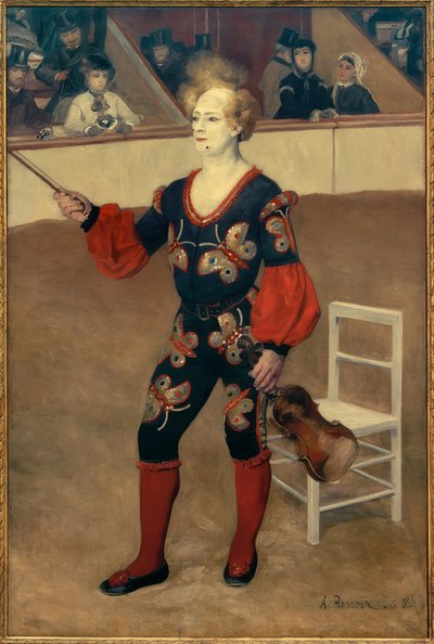 Payaso en el circo de Pierre Auguste Renoir