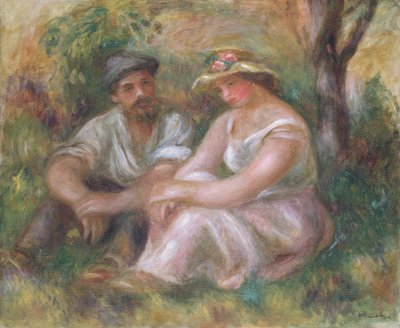 Conversación, 1912 de Pierre Auguste Renoir