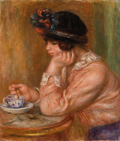 taza de chocolate de Pierre Auguste Renoir