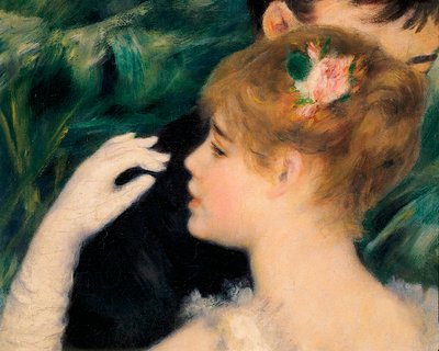 Bailando en la ciudad - La pintora francesa Suzanne Valadon (1865-1938) fue una de las modelos (detalle) de Pierre Auguste Renoir