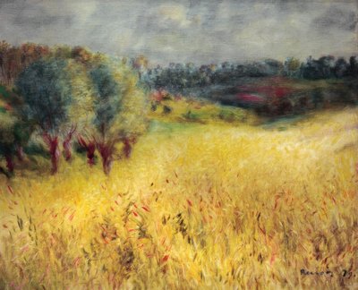 El Campo de Trigo de Pierre Auguste Renoir
