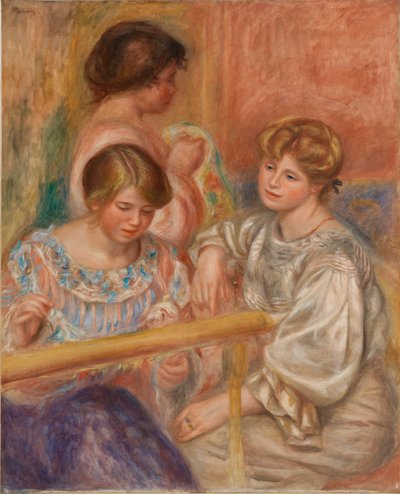 bordadoras de Pierre Auguste Renoir